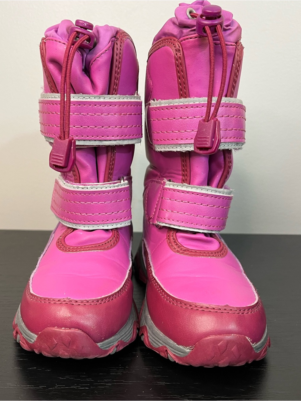 Land’s End Snow Flurry Pink Purple Insulated Snow Boots Toddler 10
